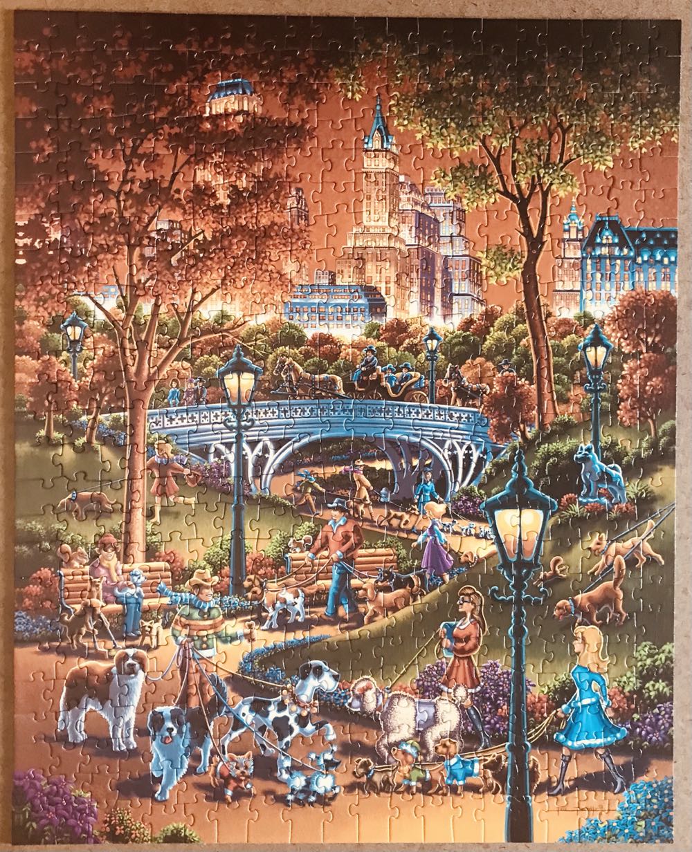  Dog Walkers 500 - Dowdle puzzle collectible [Barcode 671095002301] - Main Image 2