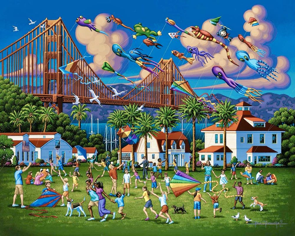 Golden Gate Bridge - Dowdle puzzle collectible [Barcode 671095203203] - Main Image 2