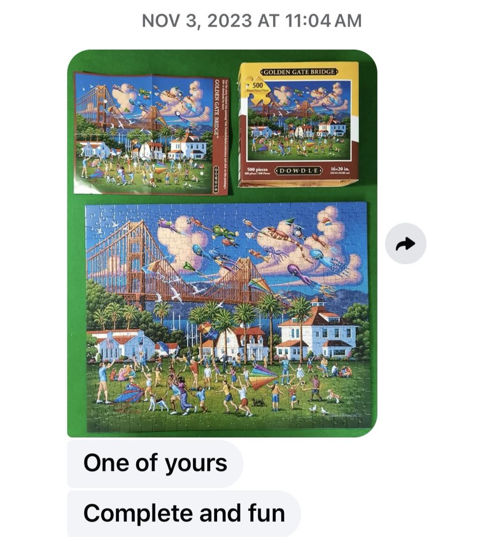 Golden Gate Bridge - Dowdle puzzle collectible [Barcode 671095203203] - Main Image 3