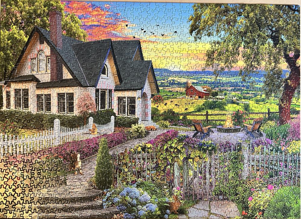 House On Hilltop - Ceaco puzzle collectible [Barcode 021081331661] - Main Image 3