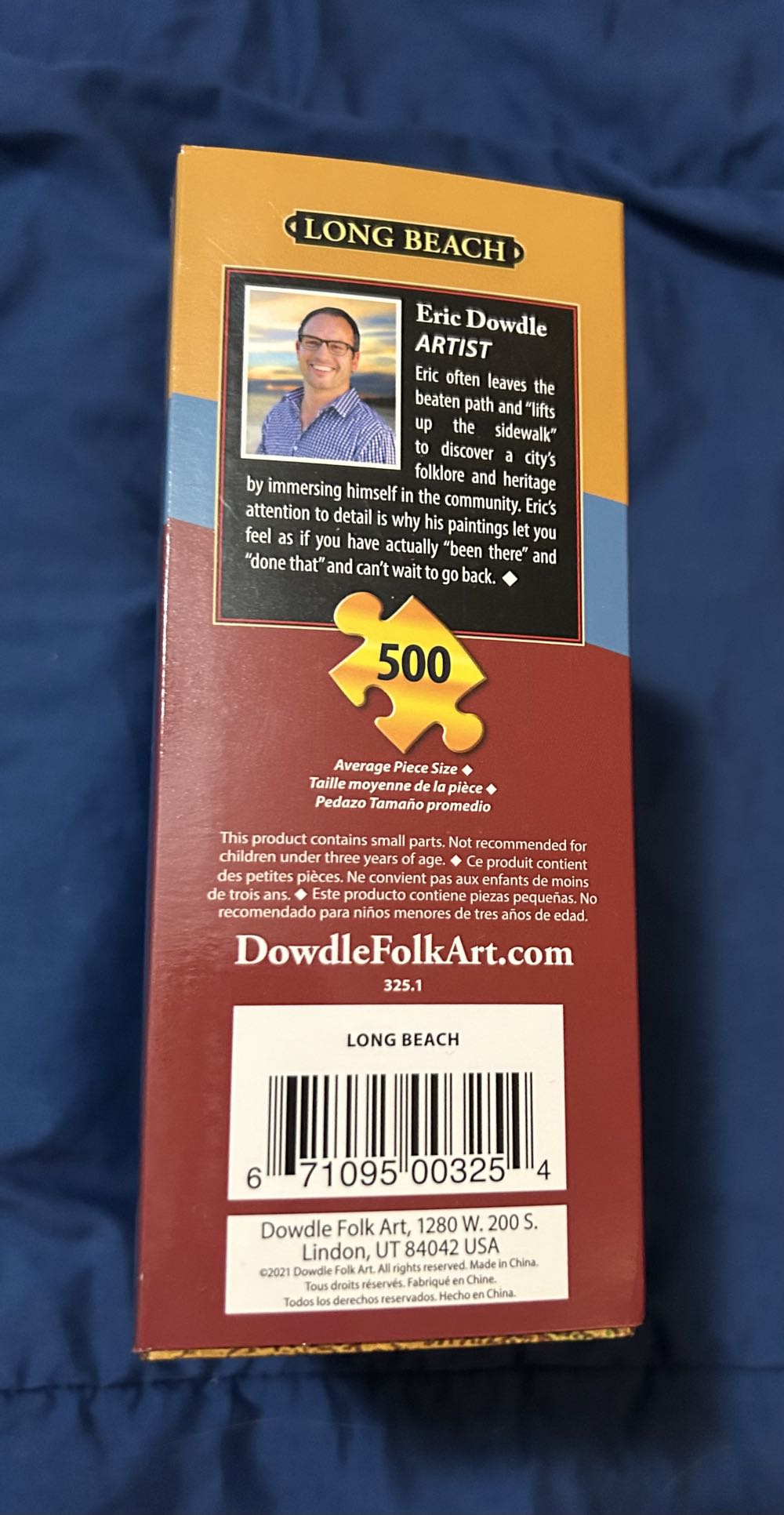 Dowdle—Long Beach - Dowdle Folk Art puzzle collectible [Barcode 671095003254] - Main Image 2
