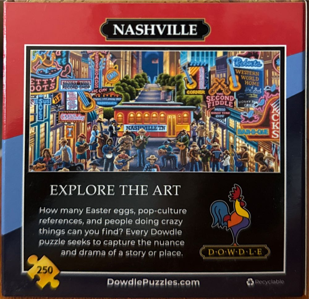 Dowdle—Nashville - Dowdle 🇺🇸 puzzle collectible [Barcode 671095002288] - Main Image 2