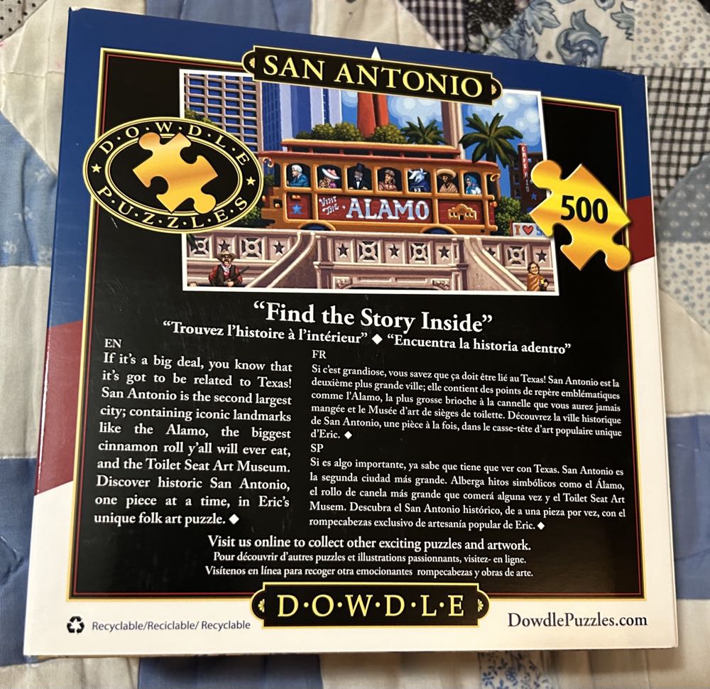 San Antonio 💎 - Dowdle puzzle collectible [Barcode 671095001861] - Main Image 3