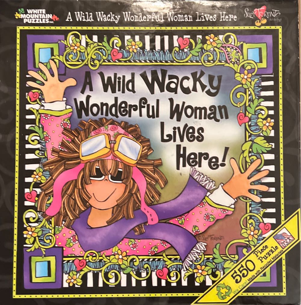 A Wild Wacky Wonderful Woman Lives Here! - White Mountain 🇺🇸 puzzle collectible [Barcode 724819253616] - Main Image 2