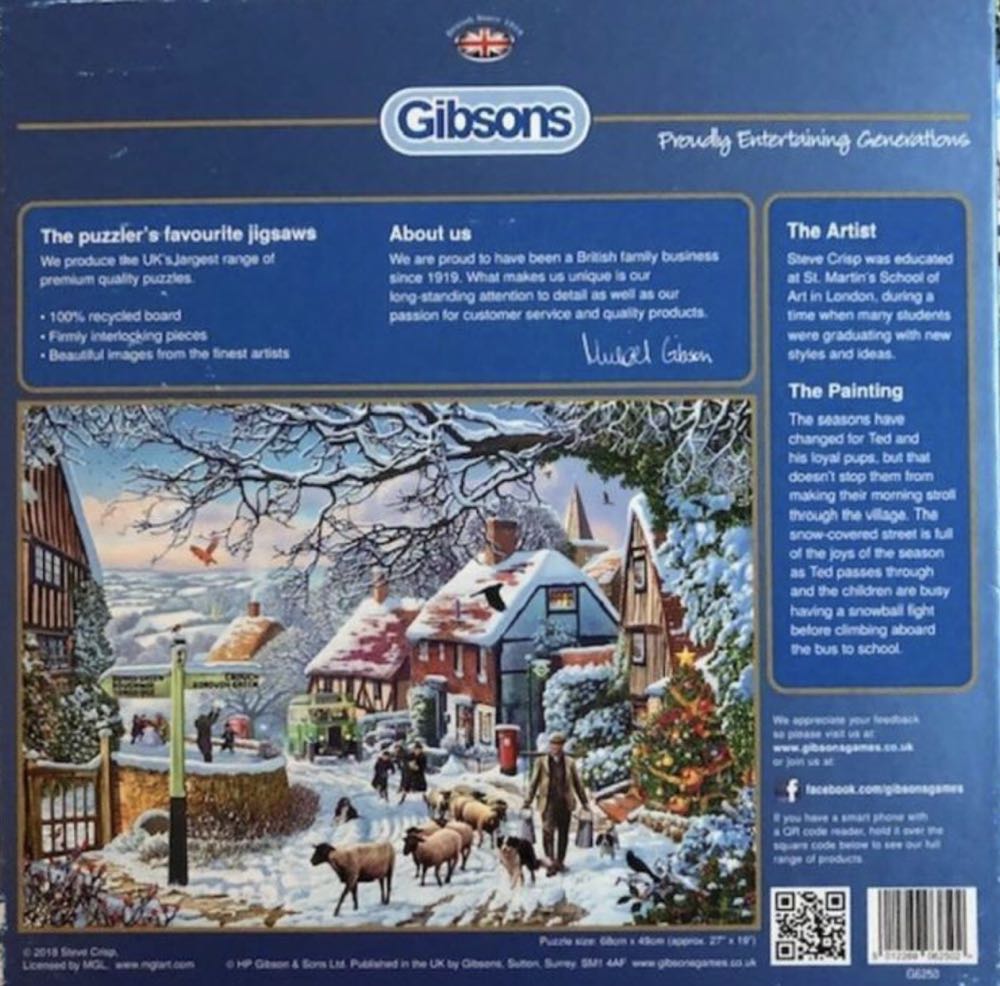A Winter Stroll - Gibsons puzzle collectible [Barcode 5012269062502] - Main Image 2