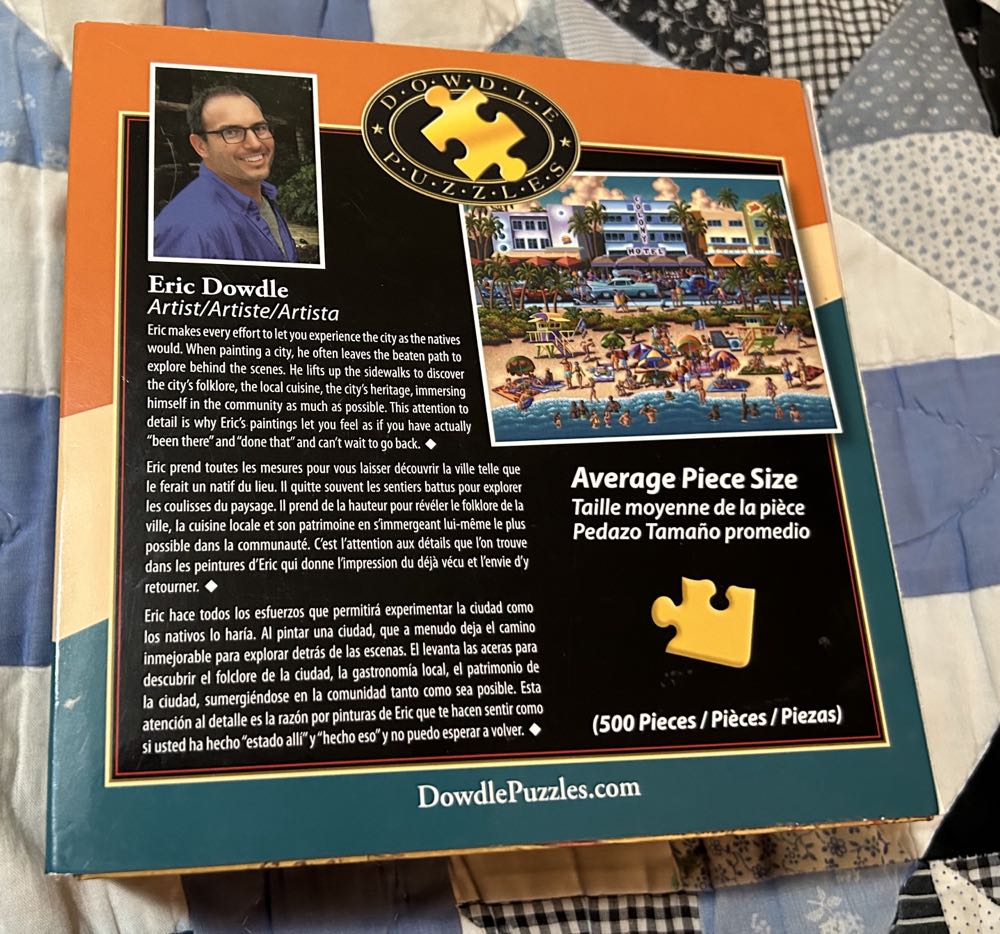 South Beach - Dowdle puzzle collectible [Barcode 671095001854] - Main Image 3