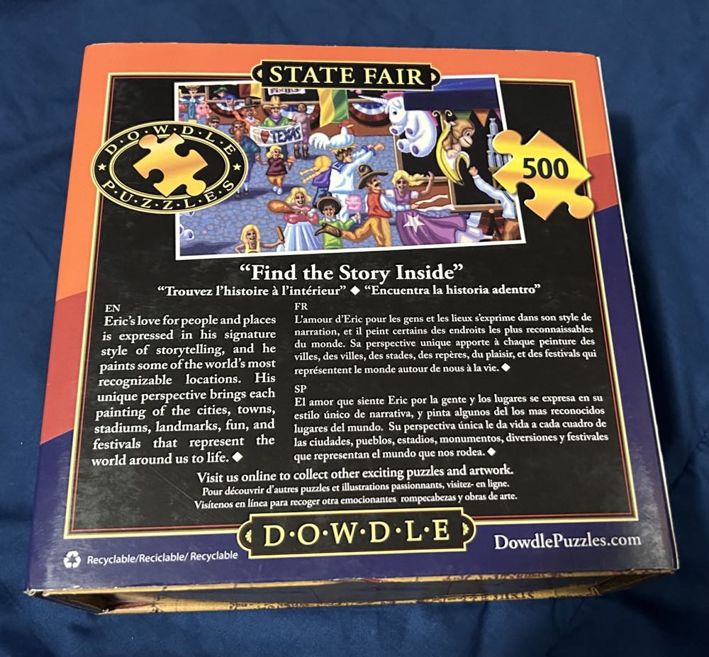 State Fair - Dowdle puzzle collectible [Barcode 671095002011] - Main Image 3