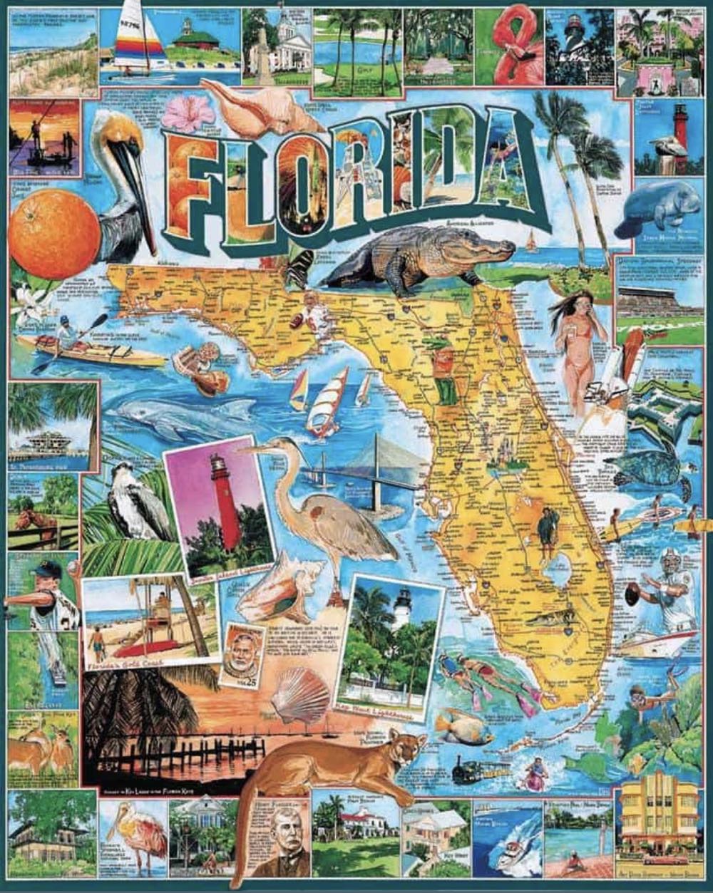 Florida-Chs - White Mountain puzzle collectible [Barcode 724819248575] - Main Image 2