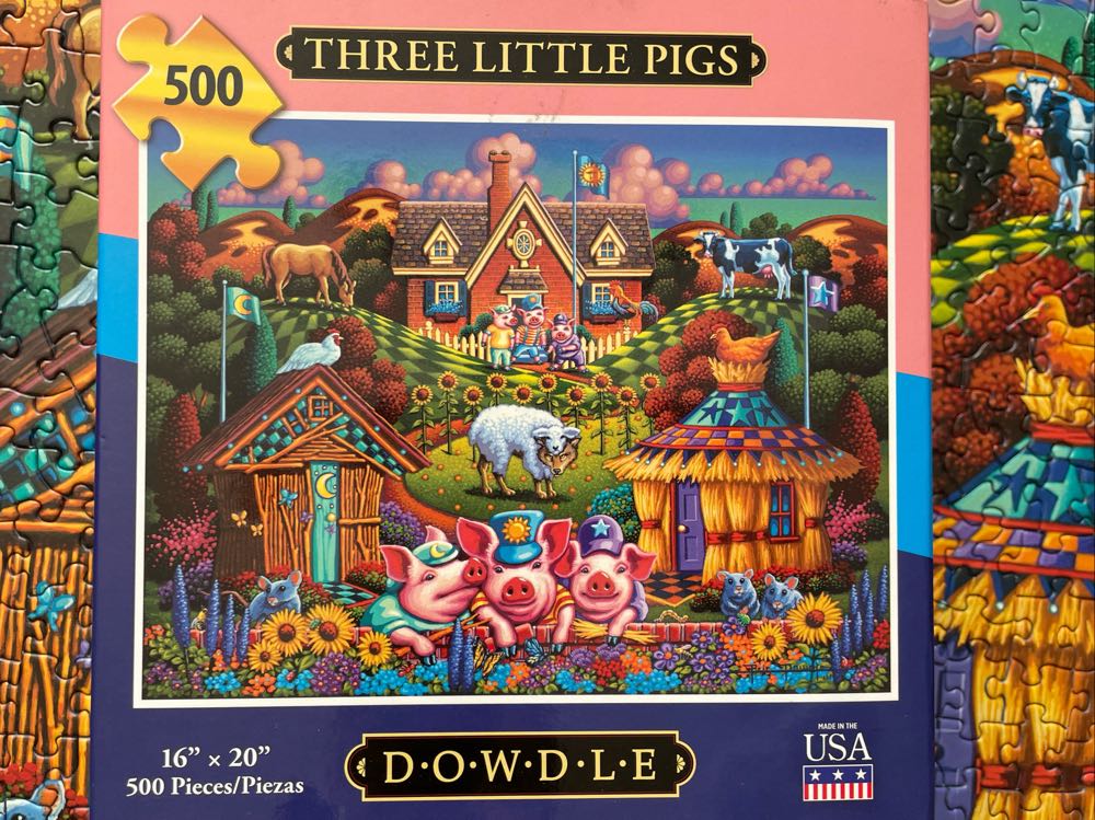 Three Little Pigs - Dowdle puzzle collectible [Barcode 671095004121] - Main Image 3