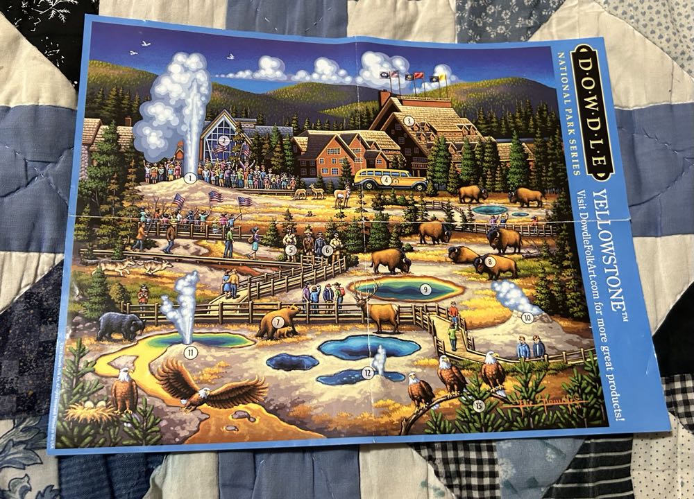 Yellowstone Old Faithful - Dowdle puzzle collectible [Barcode 671095203401] - Main Image 2