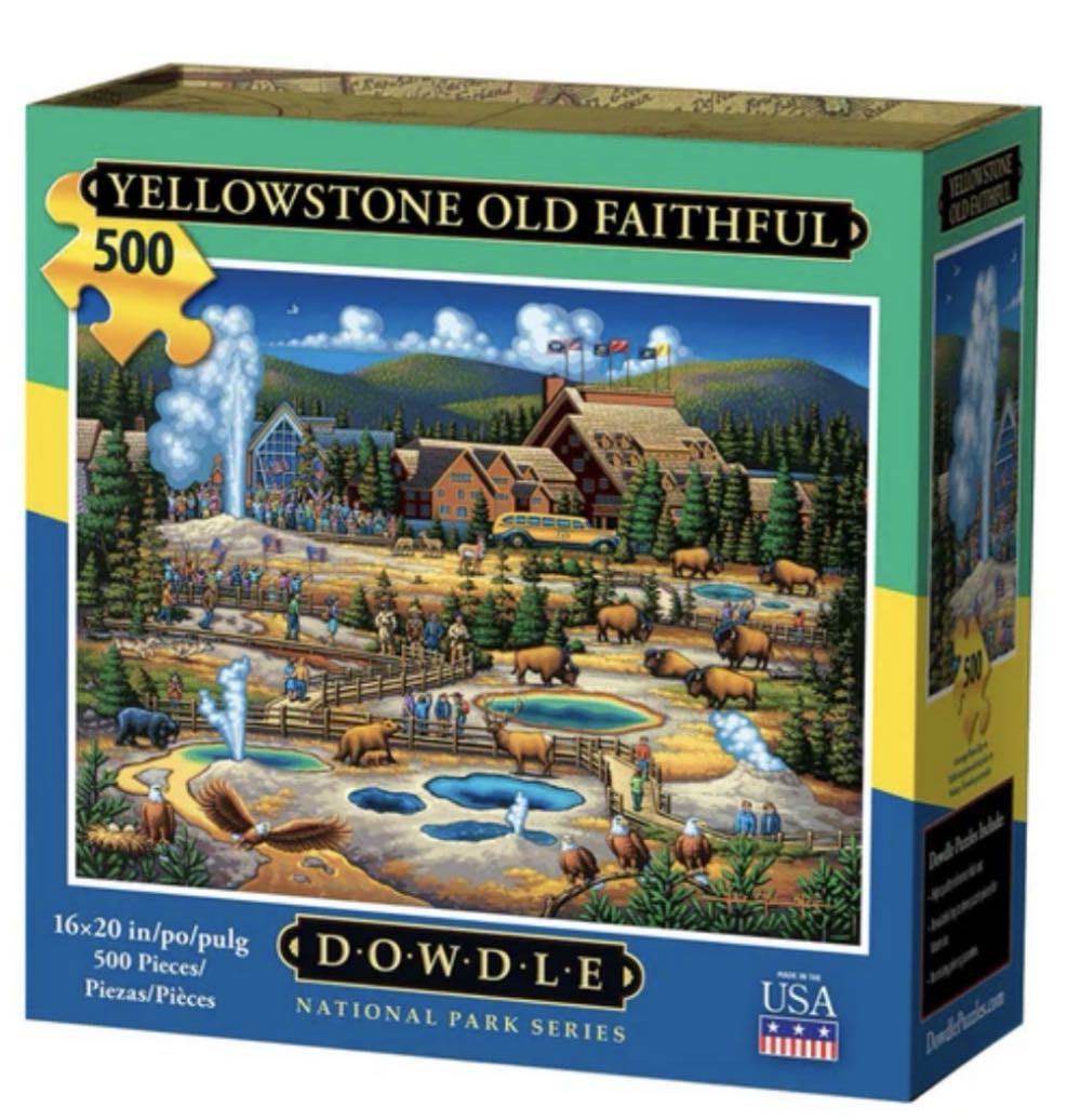 Yellowstone Old Faithful - Dowdle puzzle collectible [Barcode 671095203401] - Main Image 3