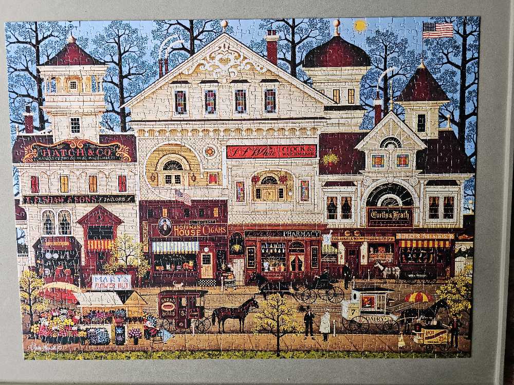 Sold - Victorian Street - Buffalo puzzle collectible [Barcode 079346114474] - Main Image 2