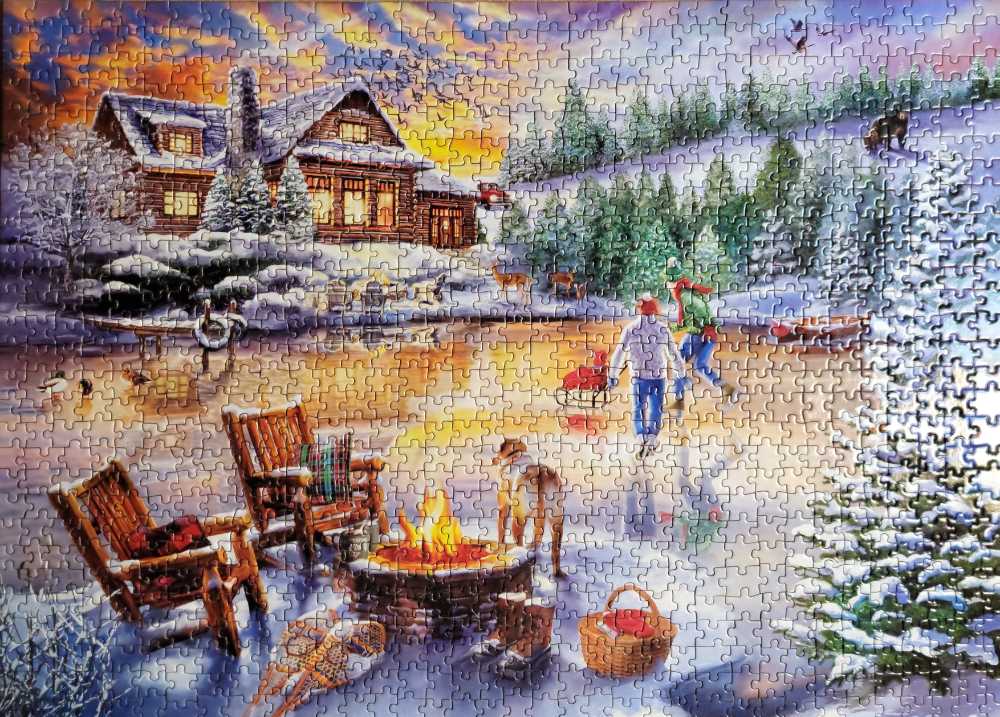 An Evening Skate - Master Pieces 🇺🇸 puzzle collectible [Barcode 705988720550] - Main Image 2