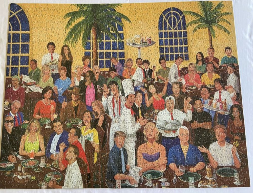 All Star Restaurant - White Mountain puzzle collectible [Barcode 724819252206] - Main Image 2