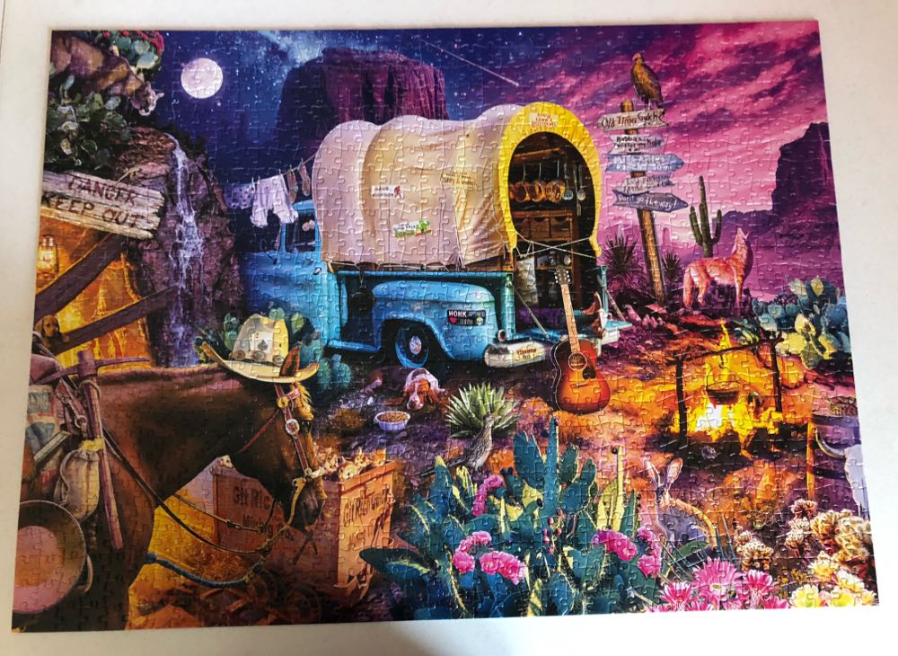 Sold - Wild West Camp - Buffalo puzzle collectible [Barcode 079346014415] - Main Image 2