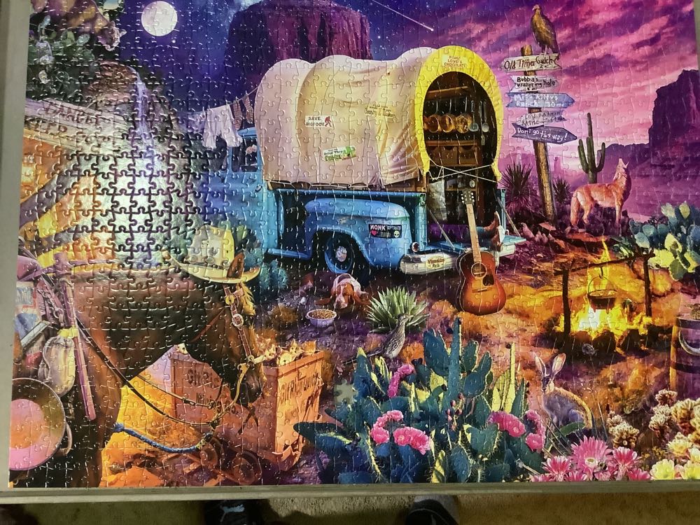 Sold - Wild West Camp - Buffalo puzzle collectible [Barcode 079346014415] - Main Image 3