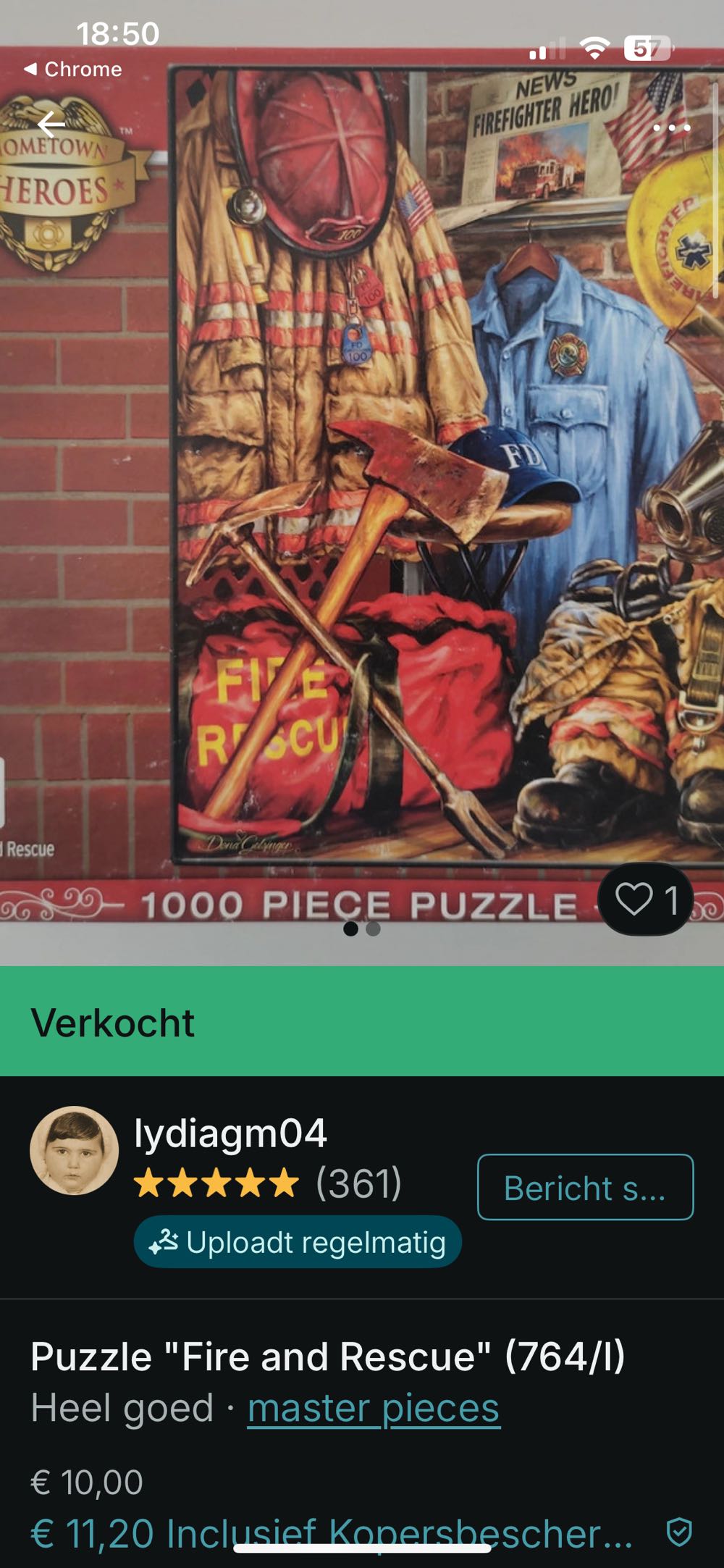 Fire and Rescue - Master Pieces 🇺🇸 puzzle collectible [Barcode 705988715112] - Main Image 4