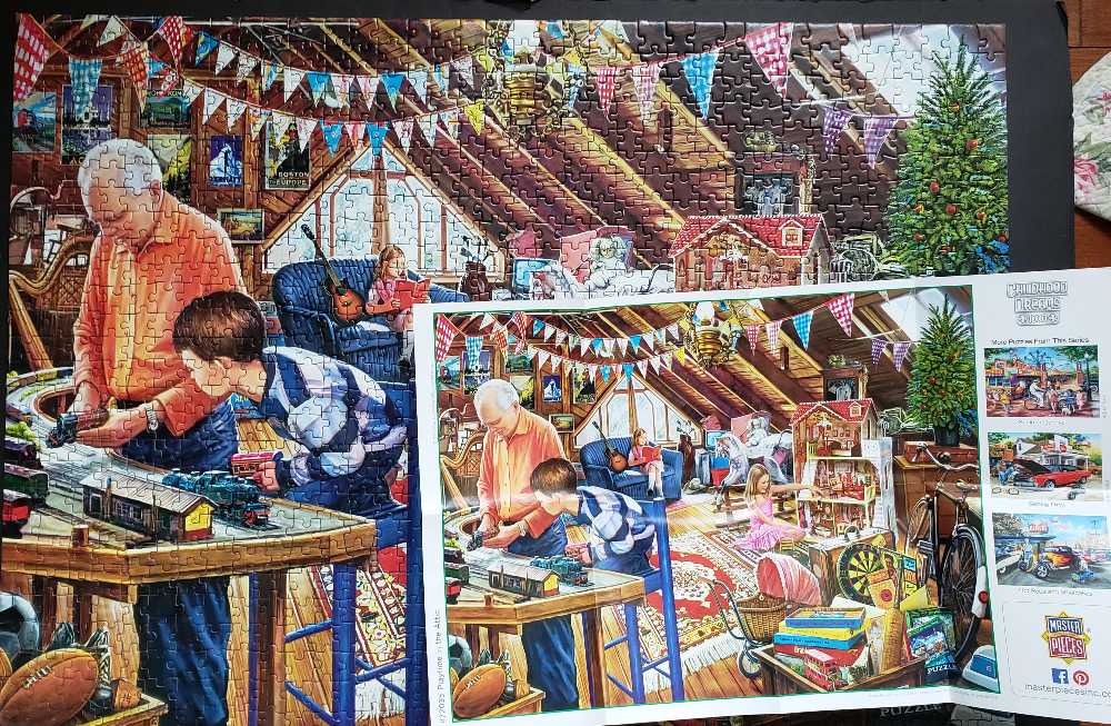 Playtime In The Attic - MasterPieces puzzle collectible [Barcode 705988720352] - Main Image 3