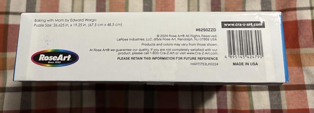 Baking with Mom - Rose Art 🇺🇸 puzzle collectible [Barcode 4895145424790] - Main Image 3