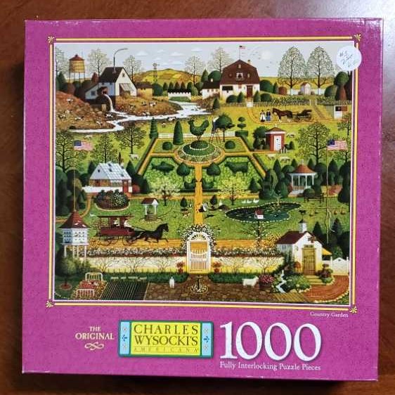 Country Garden - Milton Bradley puzzle collectible - Main Image 1