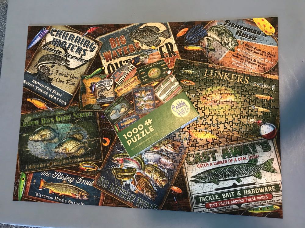 Fish Signs - 121, 6/5/21 - Cobble Hill puzzle collectible [Barcode 625012572002] - Main Image 3