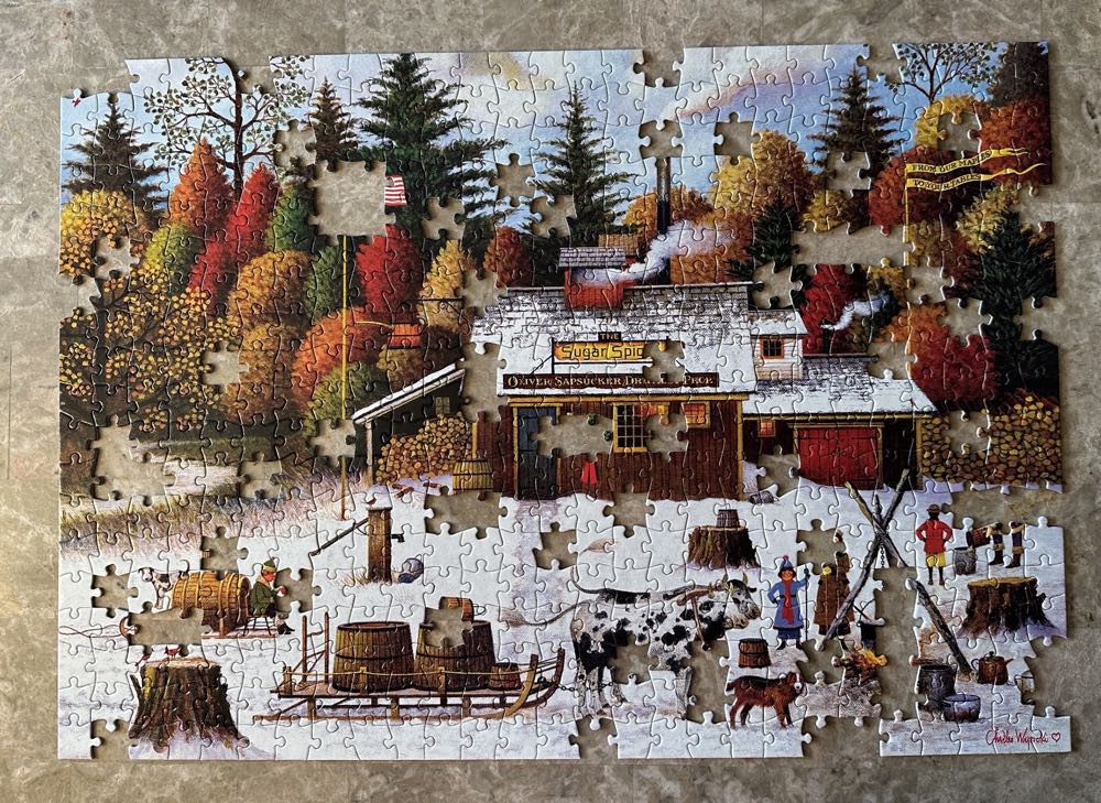 Vermont Maple Tree Tappers (m 71!) - Buffalo puzzle collectible [Barcode 079346037469] - Main Image 2