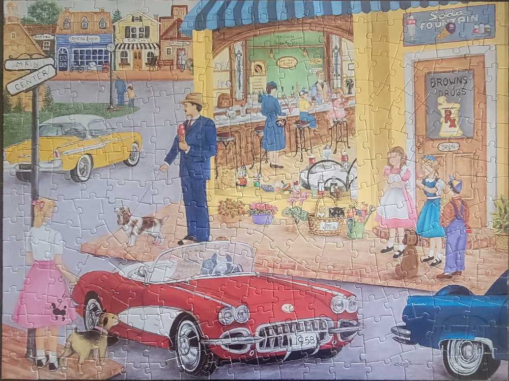 The Corner Drug Store - Bits & Pieces puzzle collectible [Barcode 192949006387] - Main Image 2