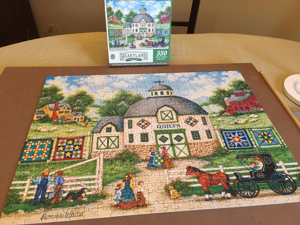 Heartland Collection: The Quilt Barn - Masterpieces Puzzle Company puzzle collectible [Barcode 705988319792] - Main Image 2