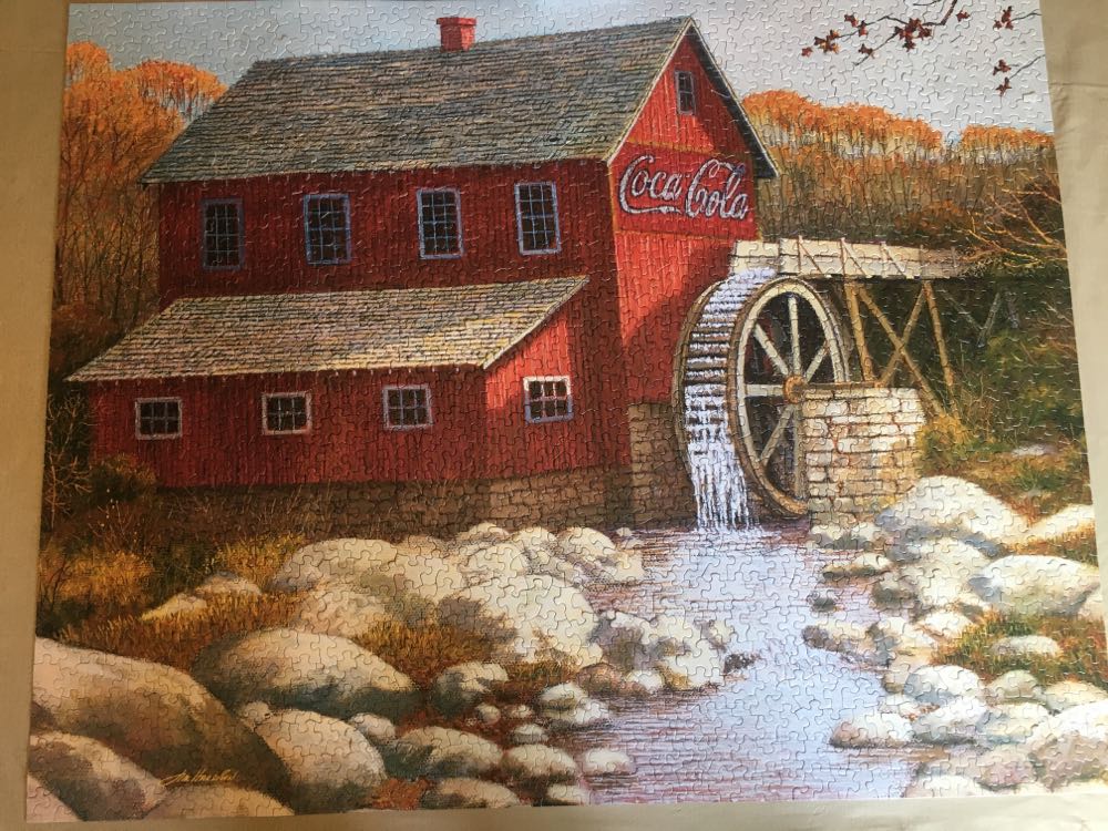 The Old Grist Mill Coca Cola - Springbok puzzle collectible [Barcode 091683154845] - Main Image 2