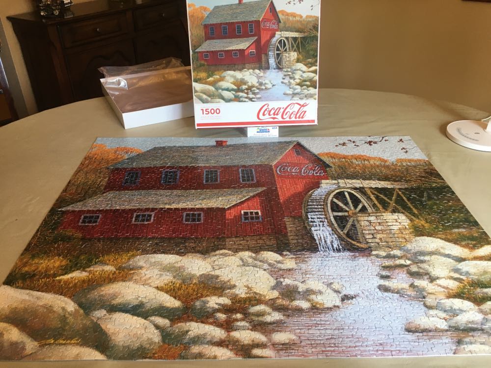 The Old Grist Mill Coca Cola - Springbok puzzle collectible [Barcode 091683154845] - Main Image 3