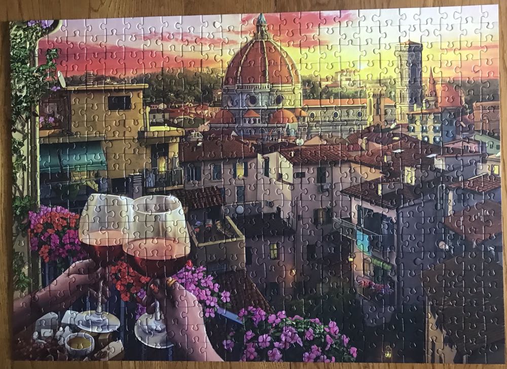 Cozy Wine Terrace - Ravensburger puzzle collectible [Barcode 4005556167968] - Main Image 3