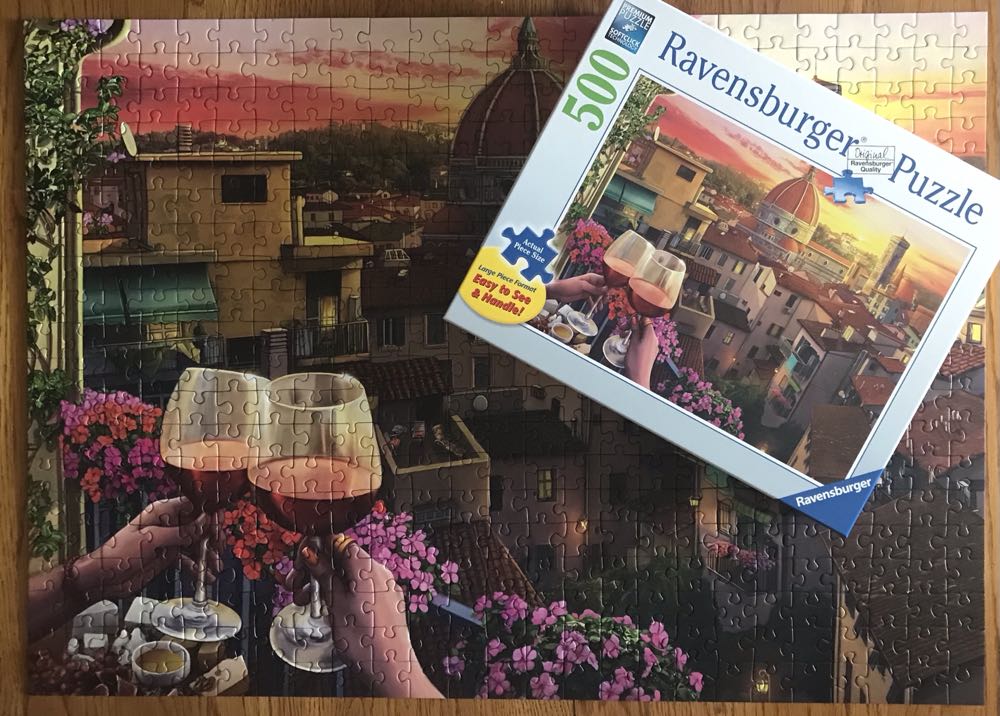 Cozy Wine Terrace - Ravensburger puzzle collectible [Barcode 4005556167968] - Main Image 4