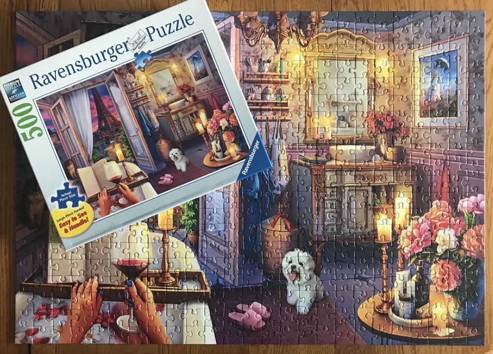 Cozy Bathroom - Ravensburger puzzle collectible [Barcode 4005556167890] - Main Image 4