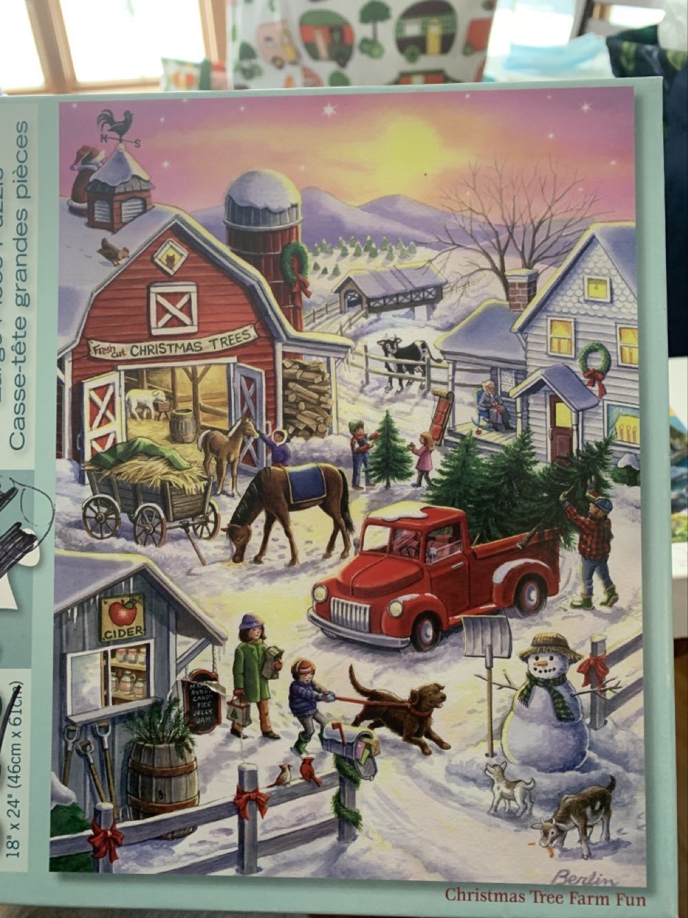 Christmas Tree Farm Fun - Bits And Pieces puzzle collectible [Barcode 192949045867] - Main Image 1