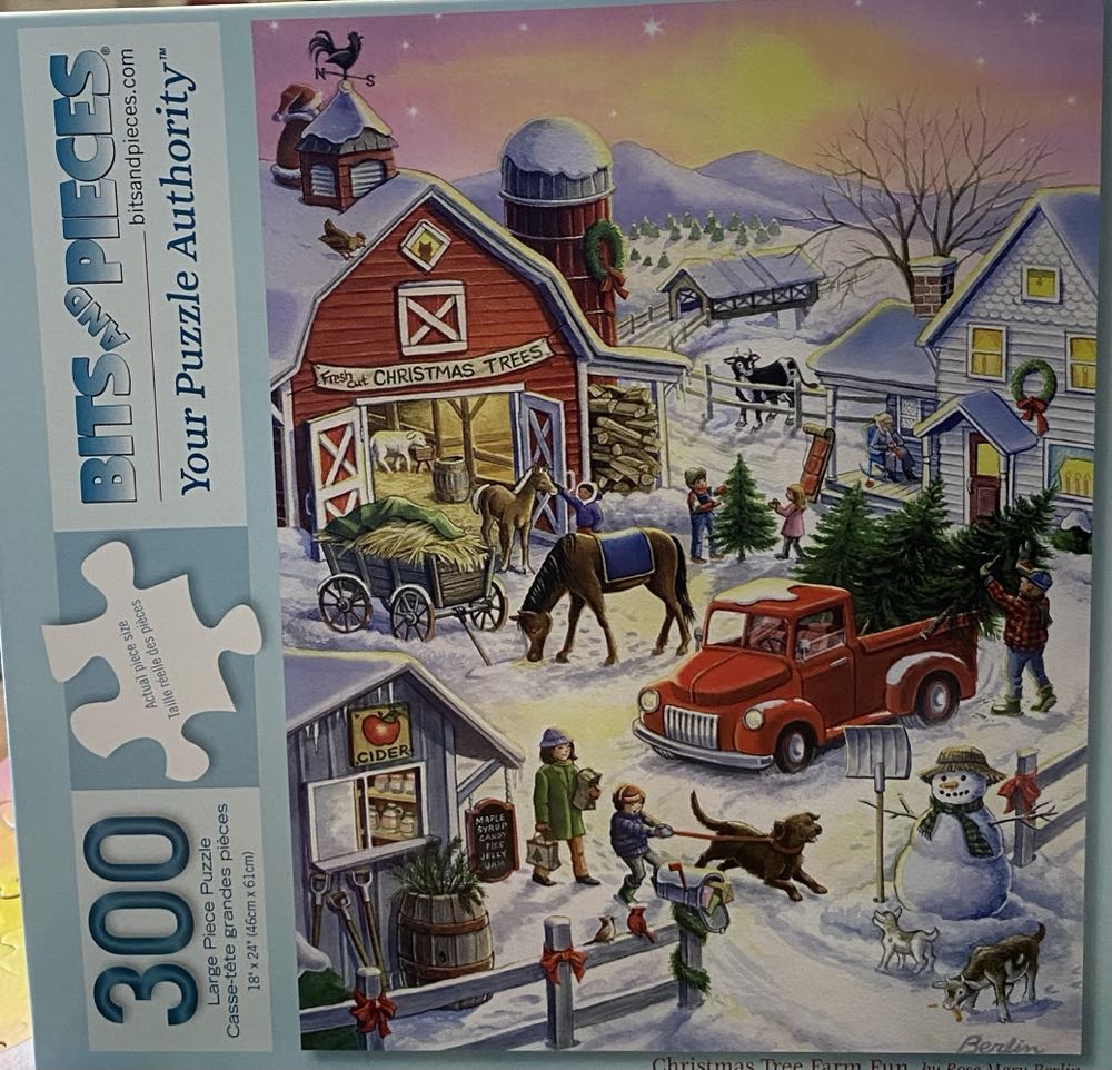 Christmas Tree Farm Fun - Bits And Pieces puzzle collectible [Barcode 192949045867] - Main Image 2