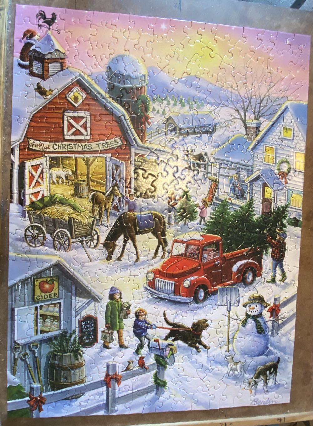 Christmas Tree Farm Fun - Bits And Pieces puzzle collectible [Barcode 192949045867] - Main Image 3