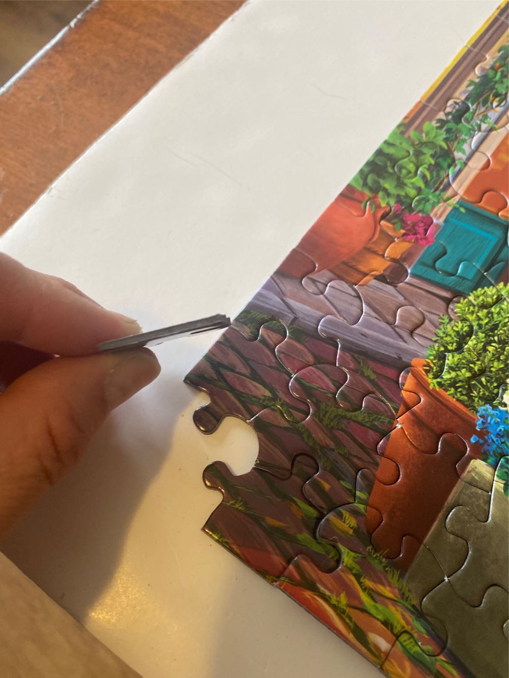 Old World Street - White Mountain Puzzles puzzle collectible [Barcode 724819263349] - Main Image 4