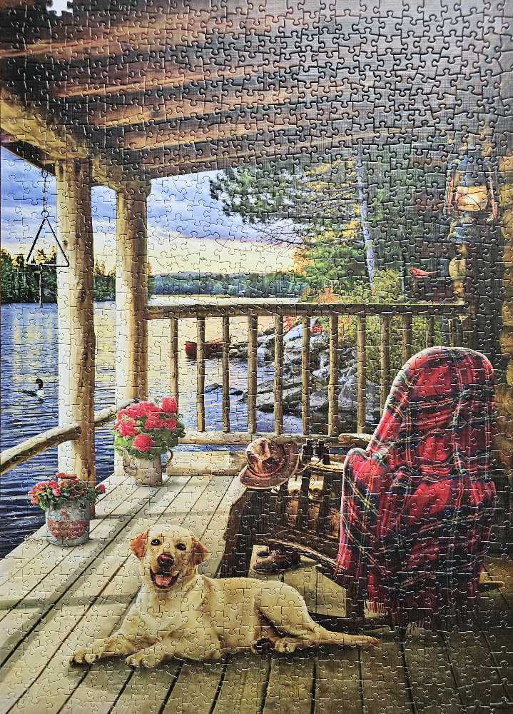 Cabin Porch - Cobble Hill puzzle collectible [Barcode 625012800051] - Main Image 2