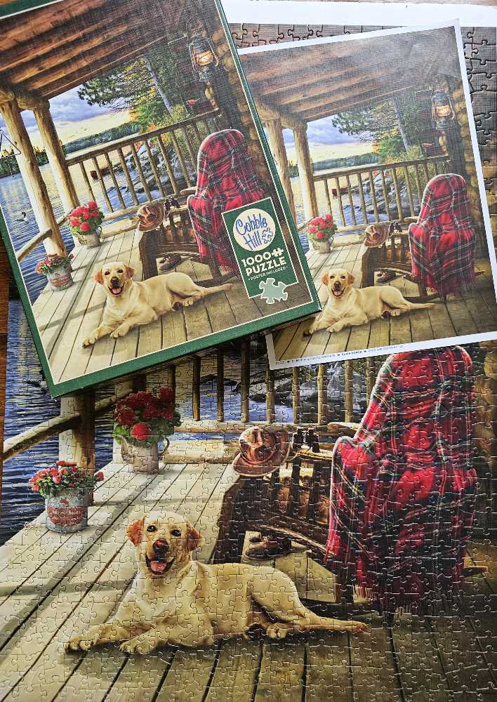 Cabin Porch - Cobble Hill puzzle collectible [Barcode 625012800051] - Main Image 4