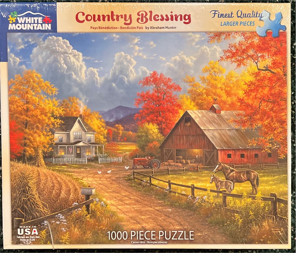 Country Blessing 🆕 - White Mountain puzzle collectible [Barcode 724819258635] - Main Image 2