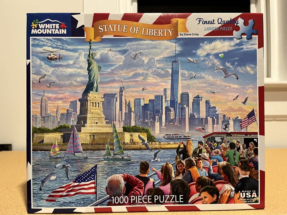 ZZ - Statue of Liberty (SOLD) - White Mountain Puzzles puzzle collectible [Barcode 724819262571] - Main Image 2