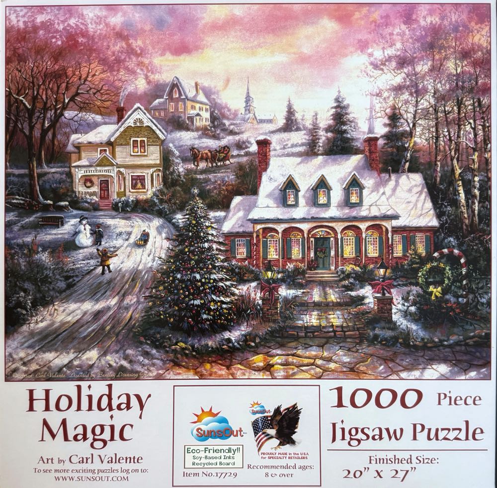Holiday Magic - SunsOut puzzle collectible [Barcode 796780177291] - Main Image 2