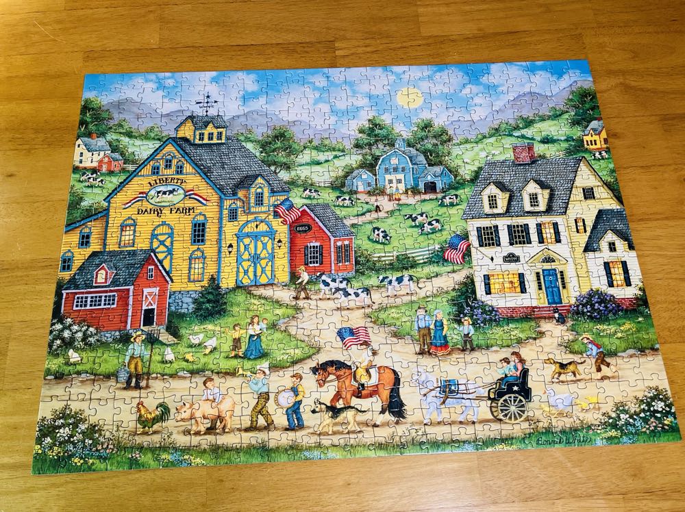 Liberty Farm Parade - MasterPieces puzzle collectible [Barcode 705988318368] - Main Image 3