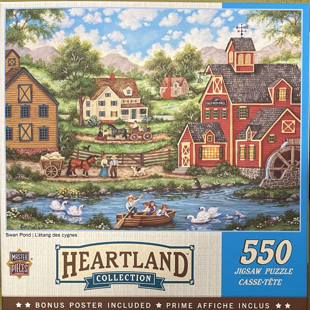 Swan Pond ✅ - Master Pieces puzzle collectible [Barcode 705988318375] - Main Image 3