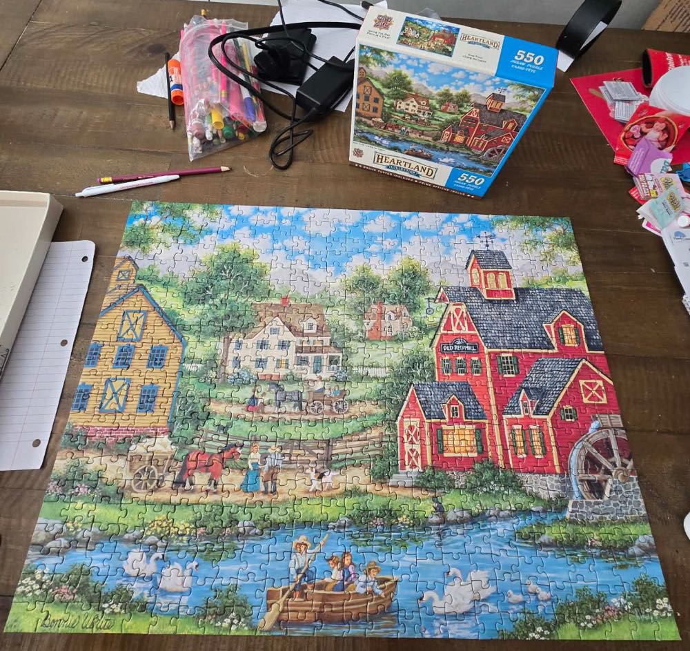 Swan Pond ✅ - Master Pieces puzzle collectible [Barcode 705988318375] - Main Image 4