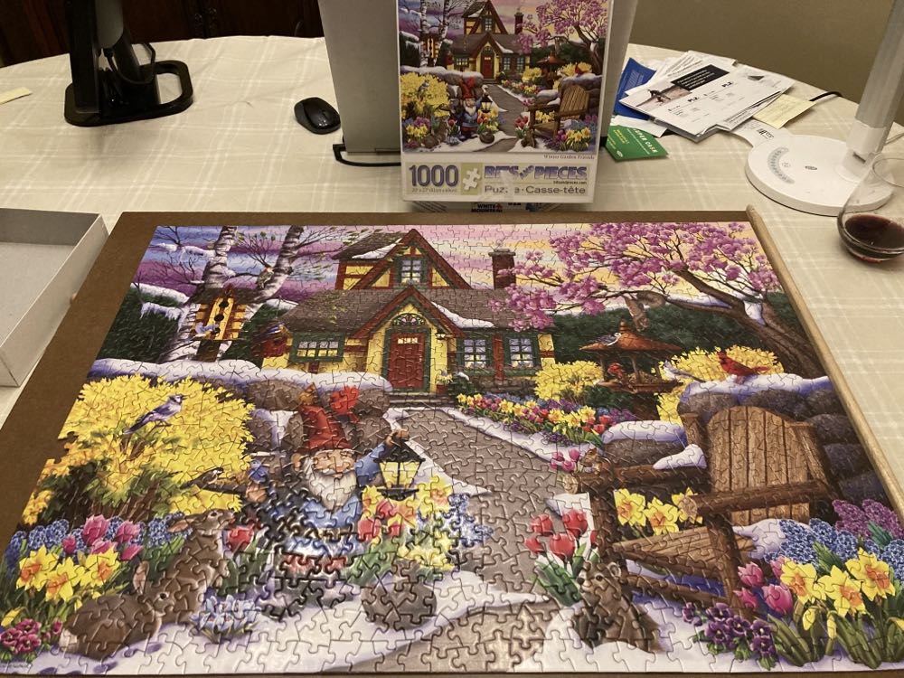 Winter Garden Friends - Bits & Pieces puzzle collectible [Barcode 192949037923] - Main Image 2