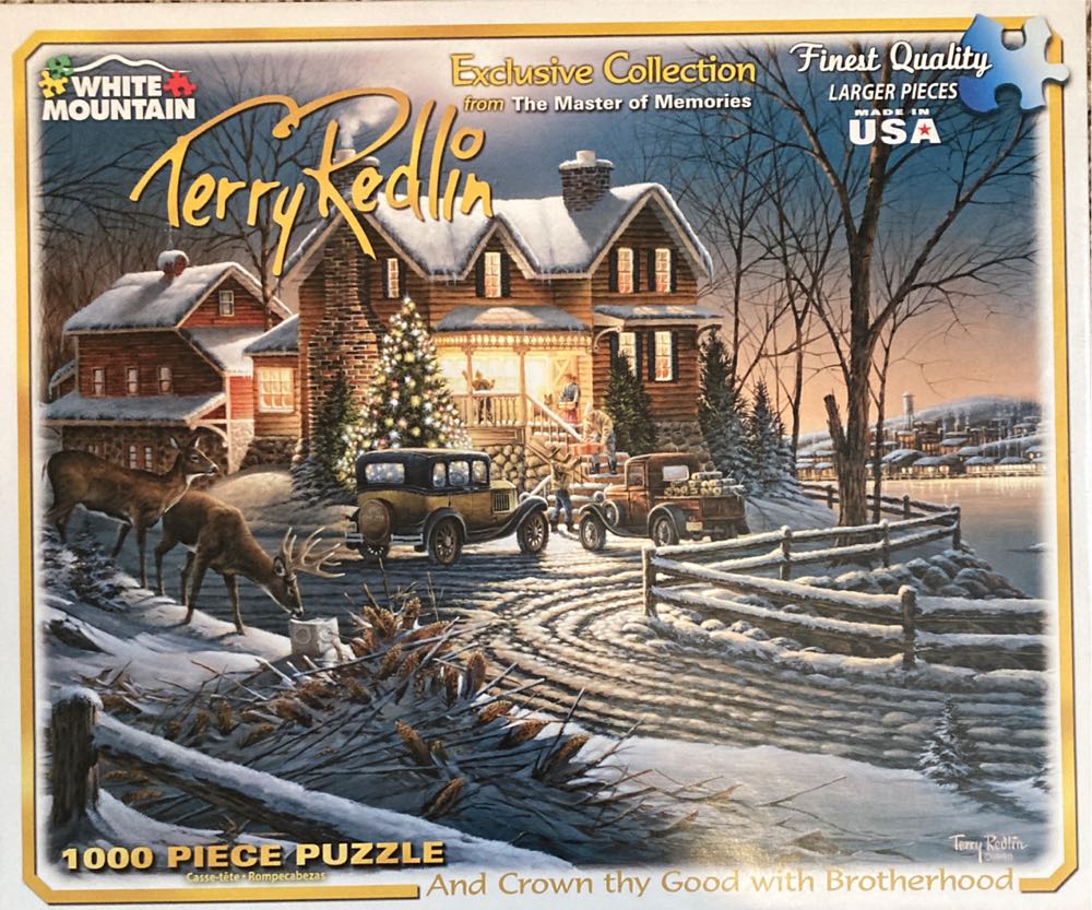 And Crown Thy Good With Brotherhood - White Mountain Puzzles puzzle collectible [Barcode 724819254958] - Main Image 3
