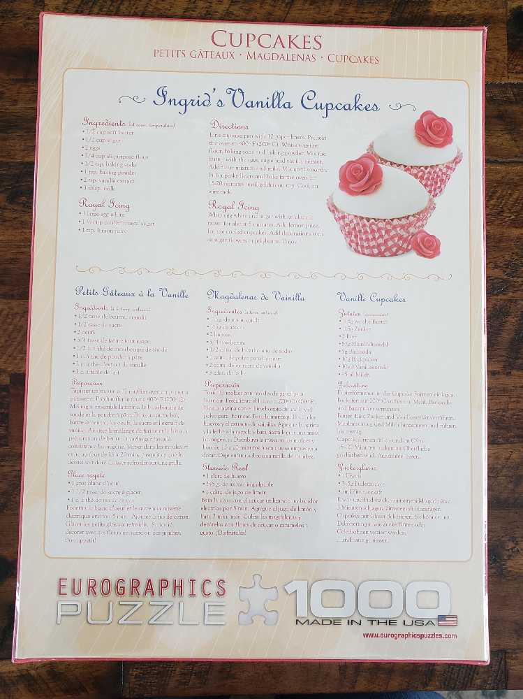Cupcakes - EuroGraphics puzzle collectible [Barcode 628136604093] - Main Image 2