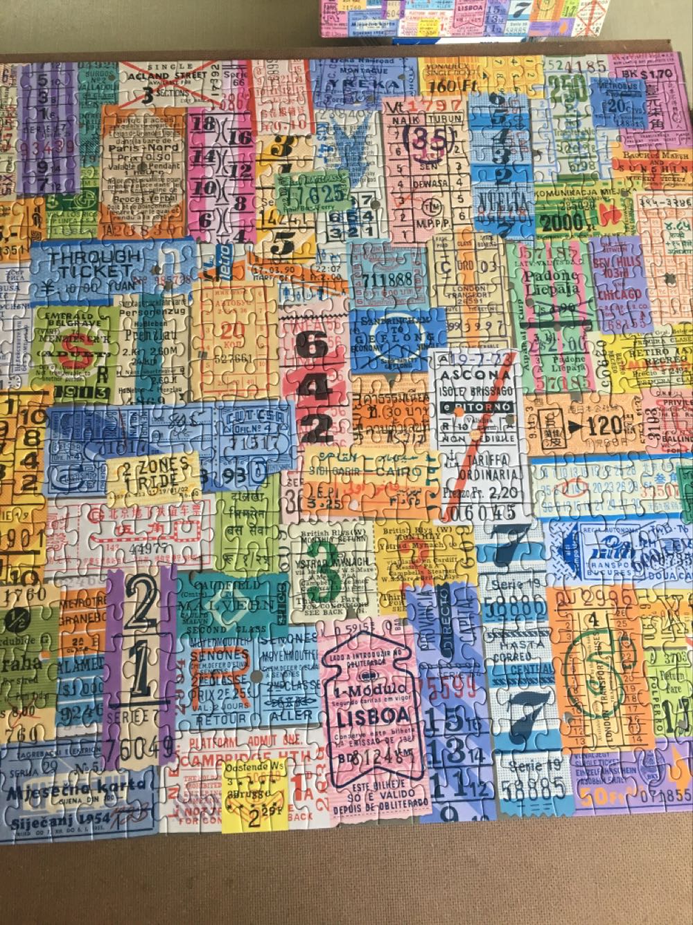 Vintage Travel Tickets - Galison puzzle collectible [Barcode 9780735366527] - Main Image 2