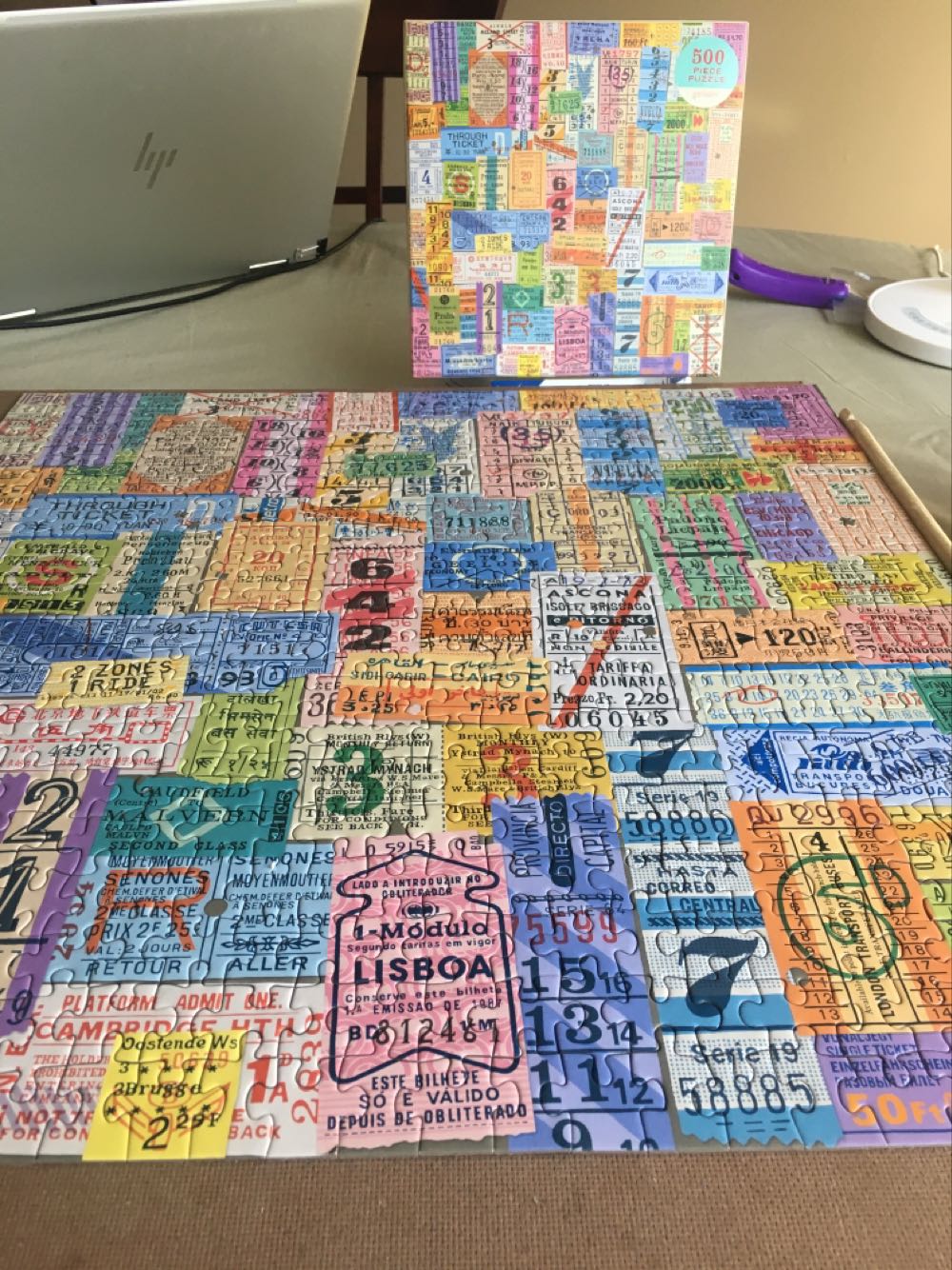 Vintage Travel Tickets - Galison puzzle collectible [Barcode 9780735366527] - Main Image 3